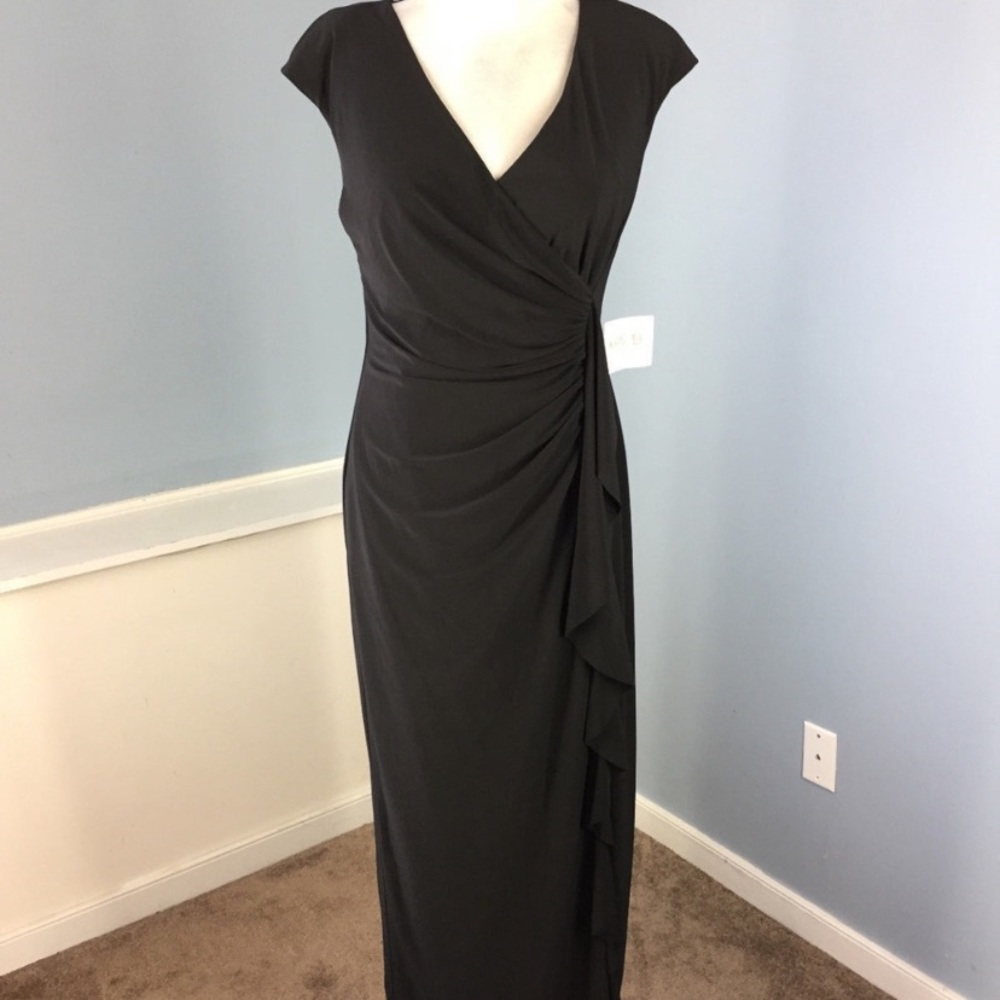 Lined Maxi Black Dress